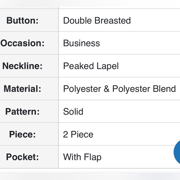 Nasir Silver Double Breasted Peaked Lapel Suit Size 44R - Picture 16 of 16